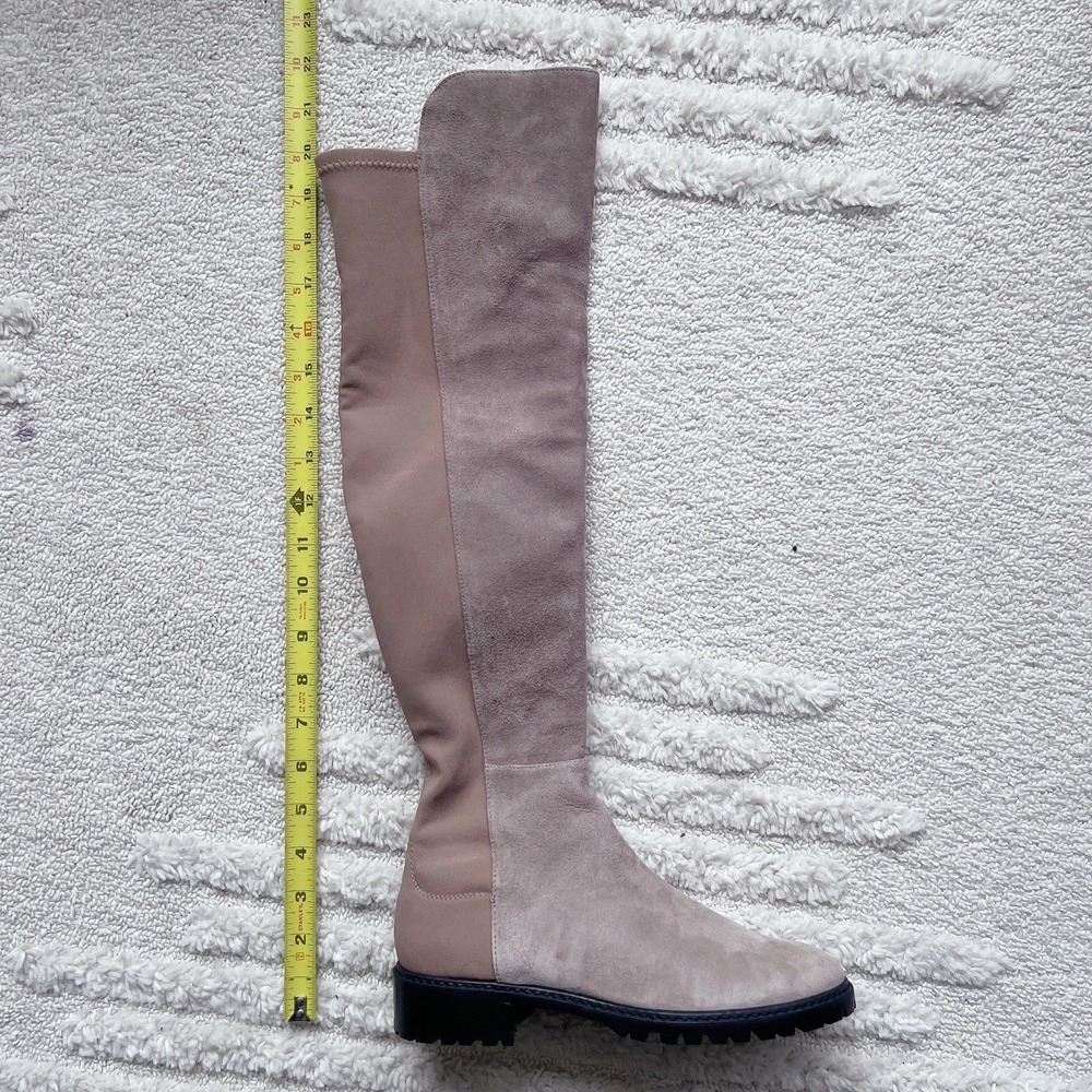 Stuart Weitzman City 5050 OTK Over  The Knee Boots Tan Brown Suede US 5.5 - Picture 12 of 12